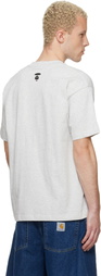 AAPE by A Bathing Ape Gray Logo Patch T-shirt