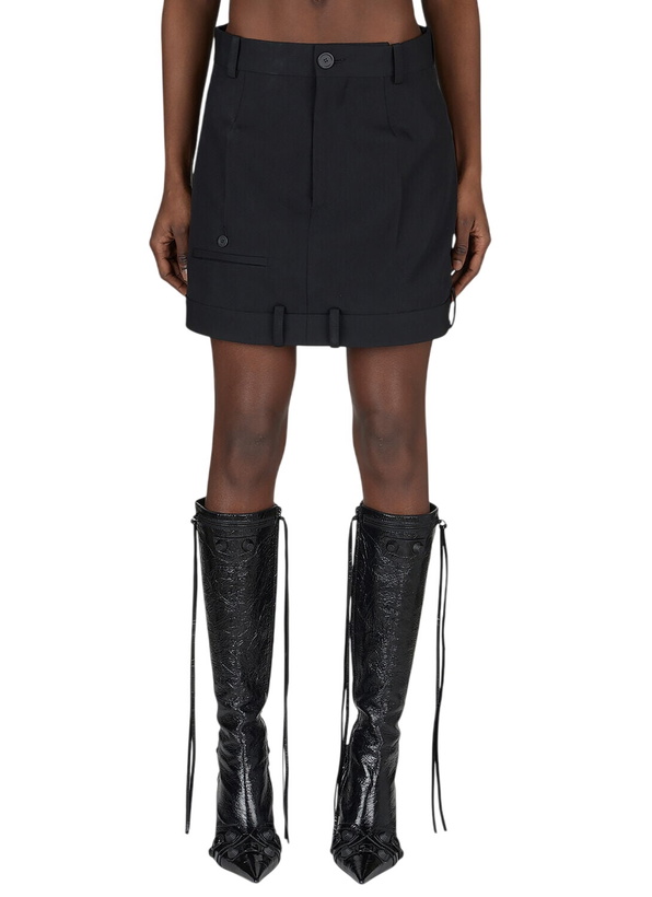 Photo: Balenciaga Deconstructed Mini Skirt