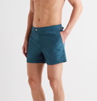 TOM FORD - Slim-Fit Mid-Length Swim Shorts - Blue