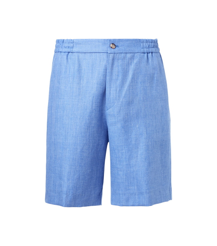 Photo: Etro Linen and wool shorts