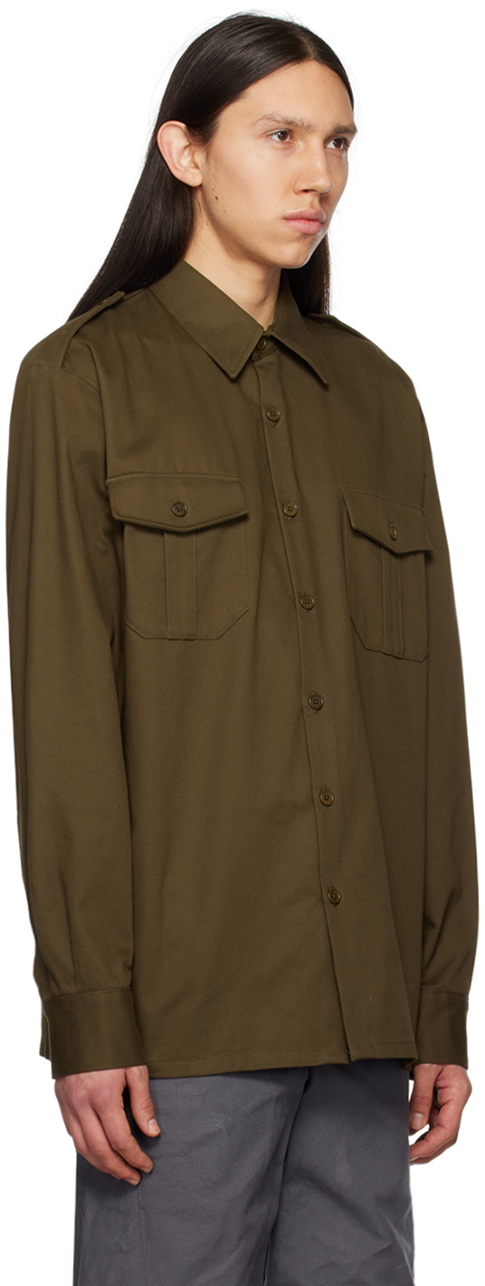 BRYAN JIMENÈZ SSENSE Exclusive Brown Shirt