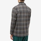 Wood Wood Men's Clive Wool Check Overshirt in Taupe