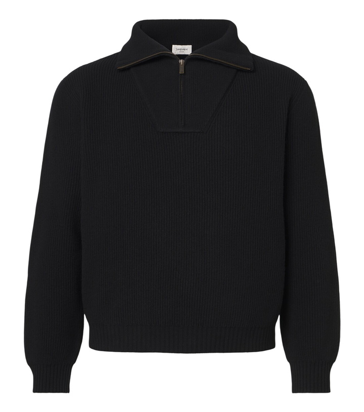 Photo: Saint Laurent Wool half-zip sweater