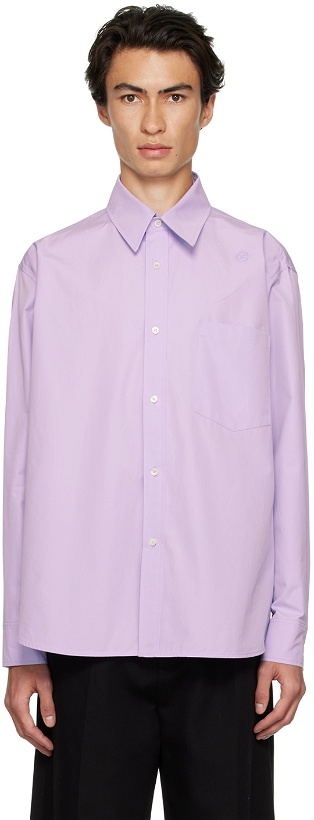 Photo: Recto Purple Oversized Shirt