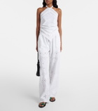 Melissa Odabash Felicity embroidered cotton top
