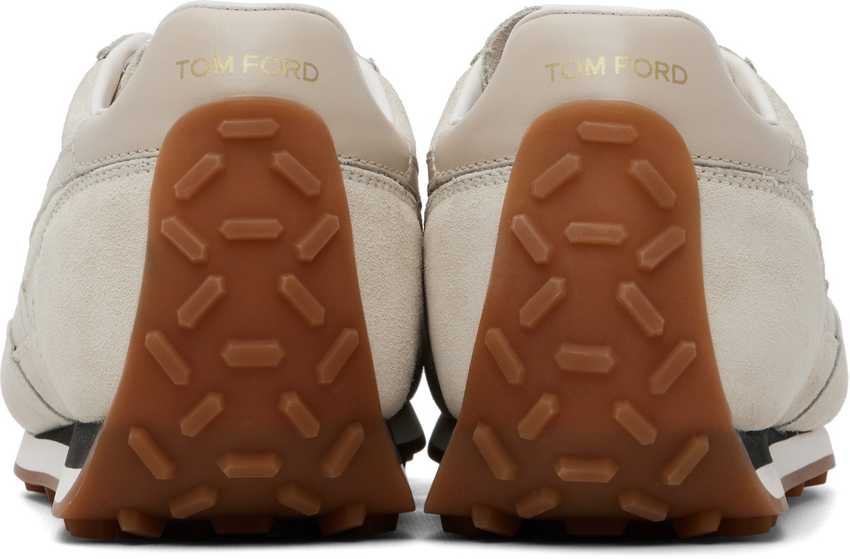 TOM FORD Off-White Suede Mick Sneakers
