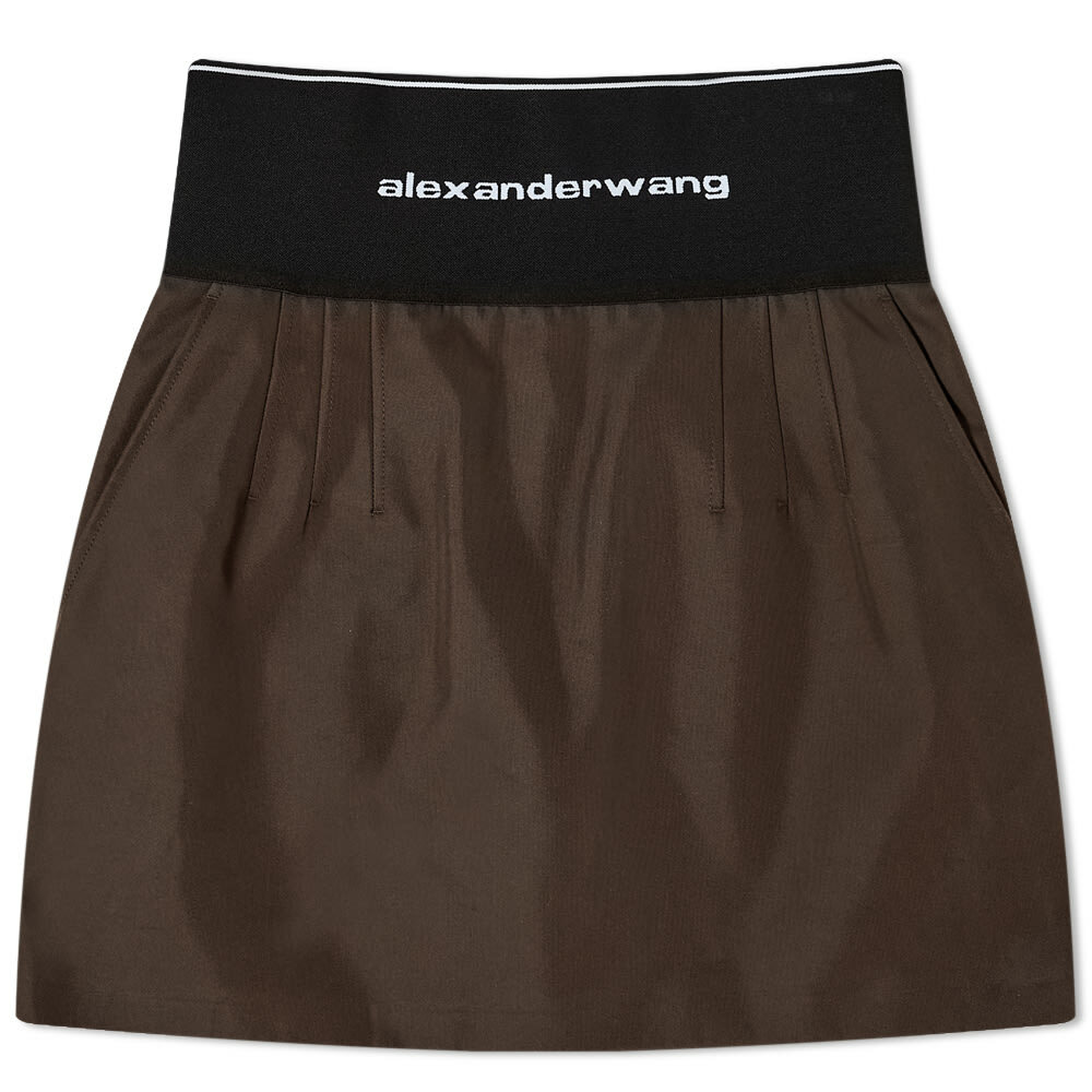 Alexander Wang Elastic Logo Mini Skirt Alexander Wang