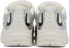 Raf Simons Silver & Off-White Ultrasceptre Sneakers