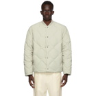 Jil Sander Green Down Quilted Jacket