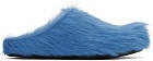 Marni Blue Fussbett Sabot Slippers