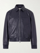 Officine Générale - Cassio Leather Jacket - Blue
