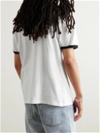 KAPITAL - Printed Appliquéd Cotton-Jersey T-Shirt - White