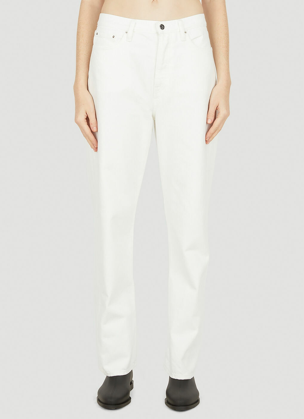 Twisted Seam Jeans in White Toteme