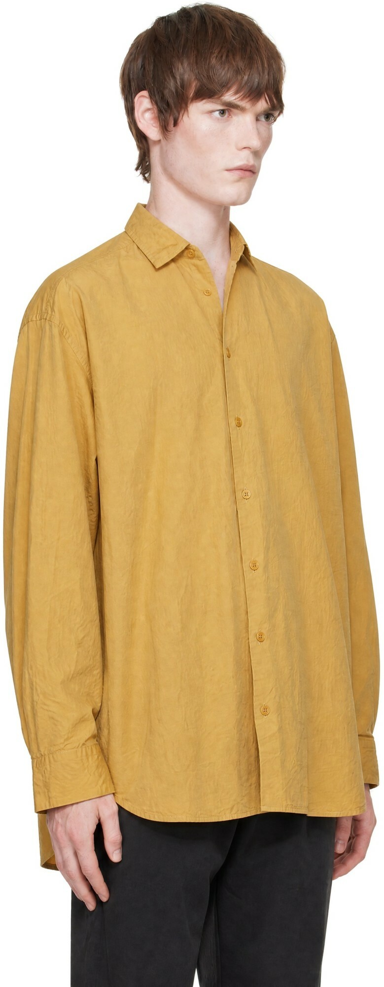 CASEY CASEY Yellow Hamnet Paper Cot Shirt