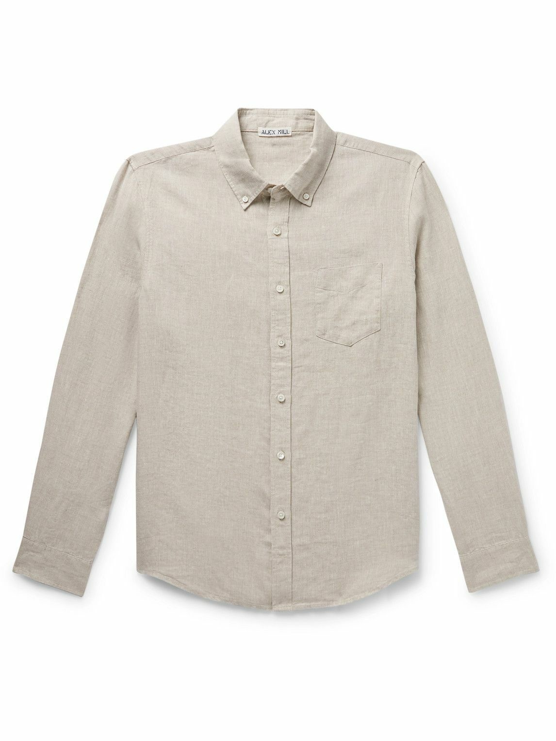 Photo: Alex Mill - Mill Button-Down Collar Linen Shirt - Neutrals