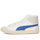 Puma x Rhuigi Clyde Mid BBall Sneakers in White/Royal Sapphire