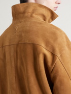 AMI PARIS - Suede Overshirt - Brown