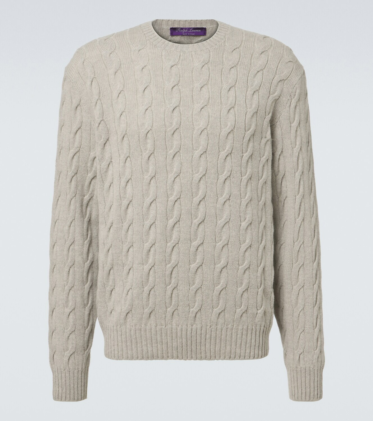Ralph Lauren Purple Label Cable-knit cashmere sweater