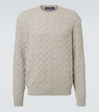 Ralph Lauren Purple Label Cable-knit cashmere sweater