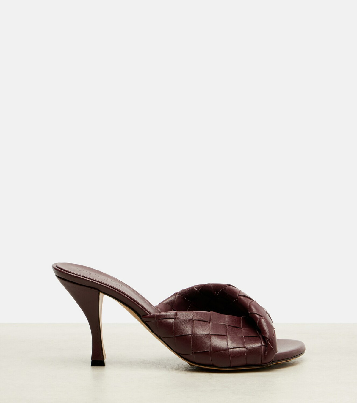 Bottega Veneta Blink 80 Intrecciato leather mules