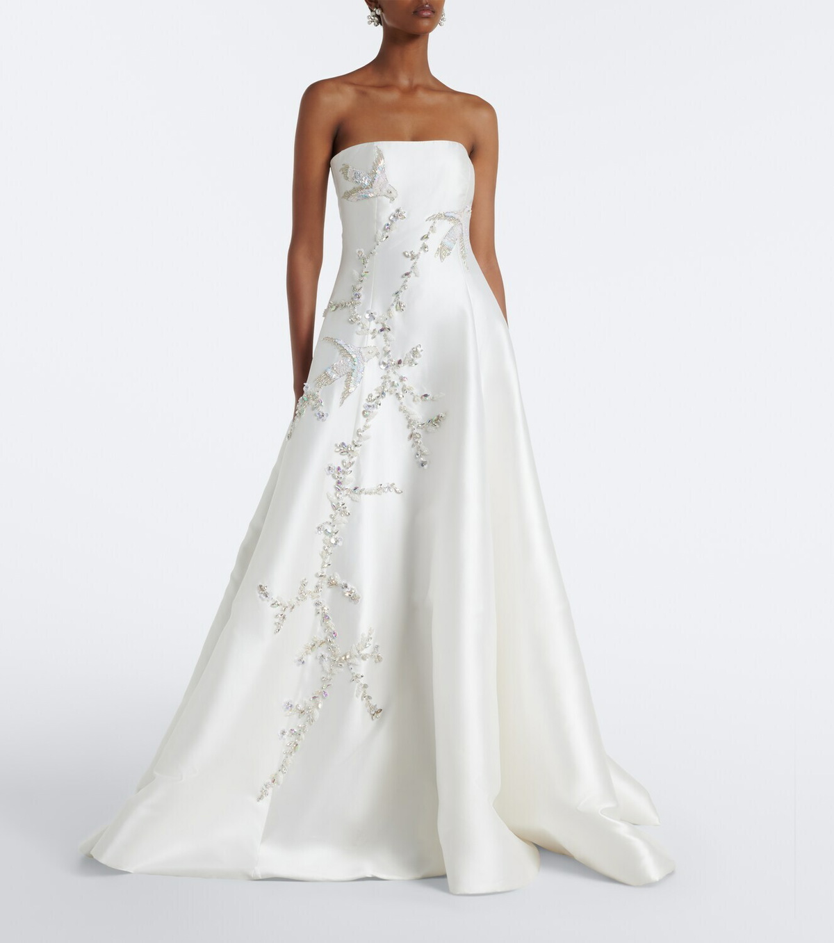 Costarellos Bridal embellished strapless bustier gown