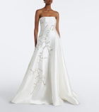 Costarellos Bridal embellished strapless bustier gown