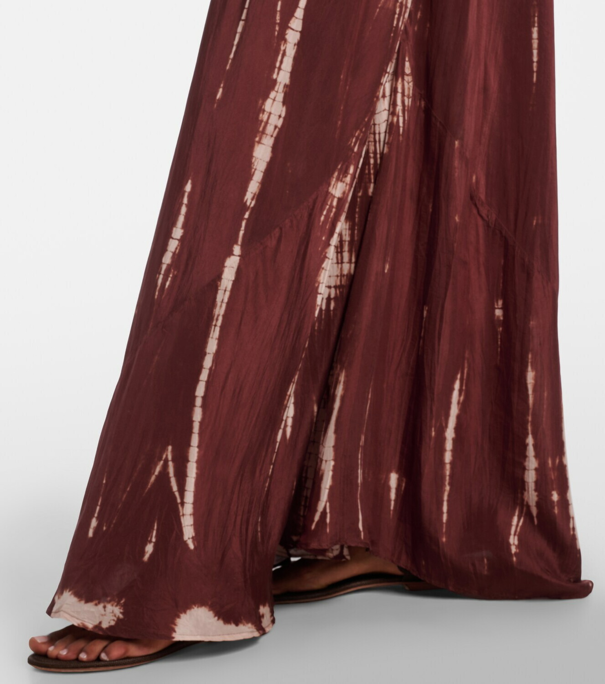 Anna Kosturova Tie-dye silk maxi dress