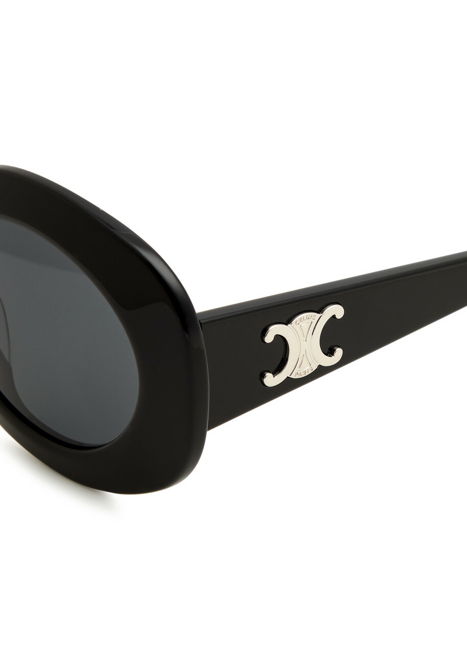 Celine Oval-frame Sunglasses - Black - One Size