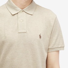 Polo Ralph Lauren Men's Custom Fit Polo Shirt in Expedition Dune Heather