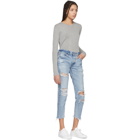 Moussy Vintage Blue Creston Tapered Jeans