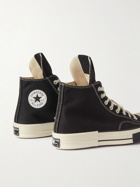 Rick Owens - Converse TURBODRK Chuck 70 Rubber-Trimmed Canvas High-Top Sneakers - Black