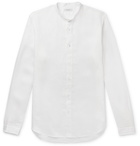 Boglioli - Grandad-Collar Linen Shirt - White