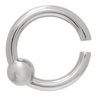 Johnlawrencesullivan Silver Captive Bead Ring Single Ear Cuff