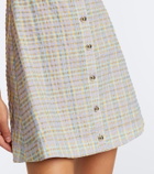 Markarian Skye plaid seersucker minidress