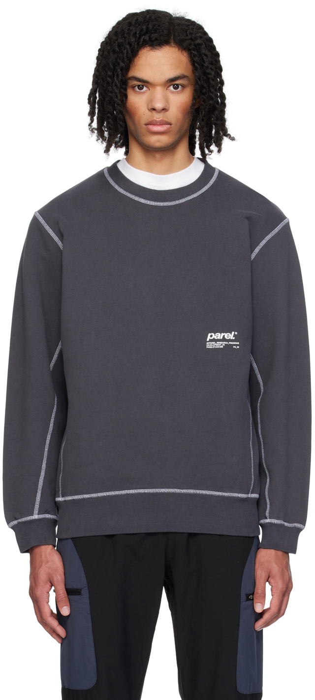 Parel Studios Gray Contrast Sweatshirt Parel Studios 