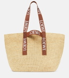 Loewe - Fold raffia tote bag