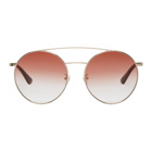 McQ Alexander McQueen Gold and Pink MQ0147 Sunglasses