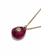 Pascale Monvoisin 9K Yellow Gold Orso Ruby And Diamond Necklace