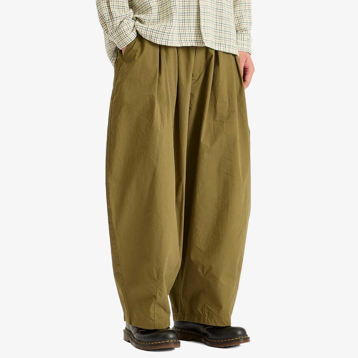 Anglan Men's Essential Easy Balloon Trousers in Khaki 