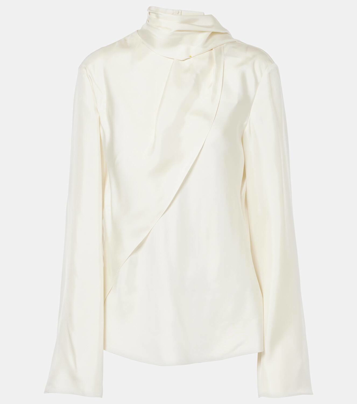 Róhe Scarf-detail silk foulard blouse