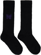 NEEDLES Black Pile Socks