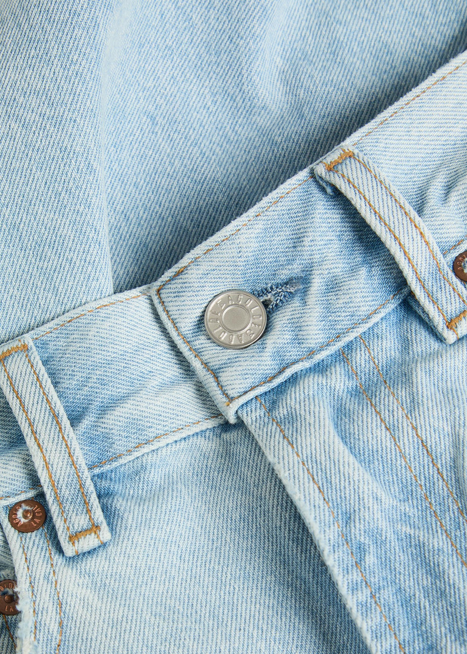 Agolde x Maria Mcmanus 80s Tapered-leg Jeans Light Blue