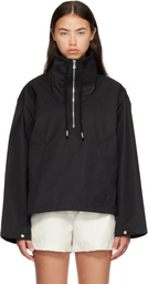 AGOLDE Black Lydia Popover Anorak