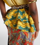 Alémais Arnie printed cotton wrap skirt