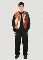 Stüssy Cowhide Quilted Gilet Jacket male Brown