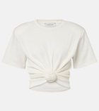 Magda Butrym Cropped cotton-blend T-shirt