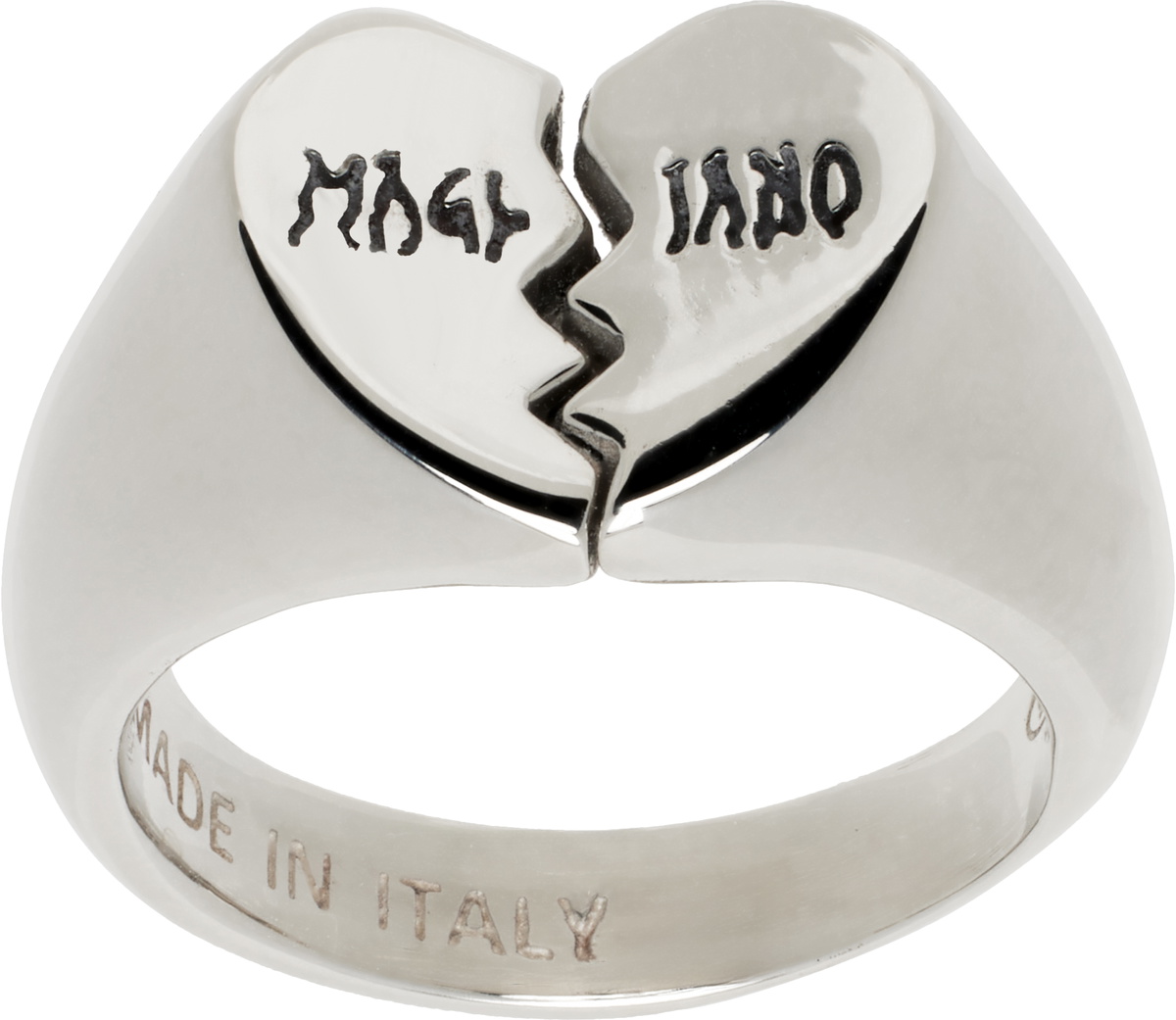 Magliano Silver Mini Broken Heart Ring