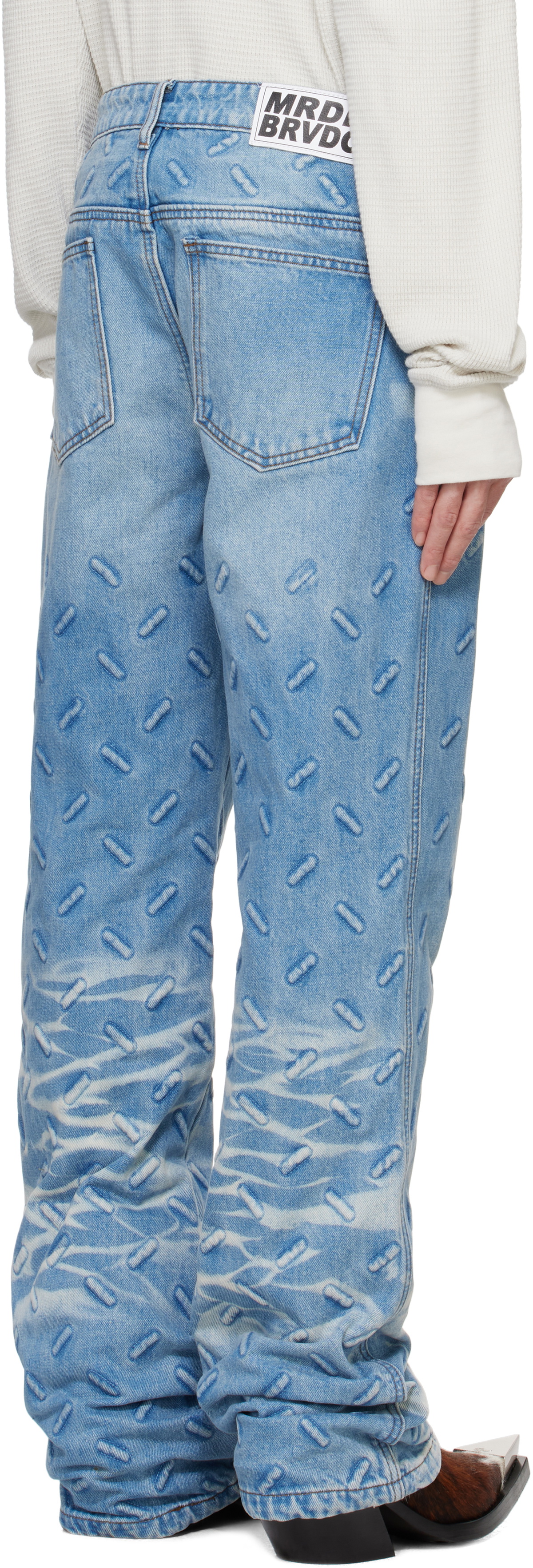 Who Decides War Blue Thread Plate Jeans