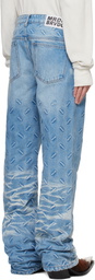 Who Decides War Blue Thread Plate Jeans