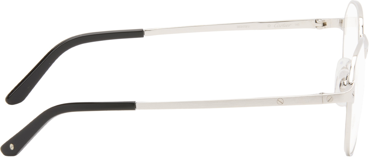 Cartier Silver 'Santos de Cartier' Glasses